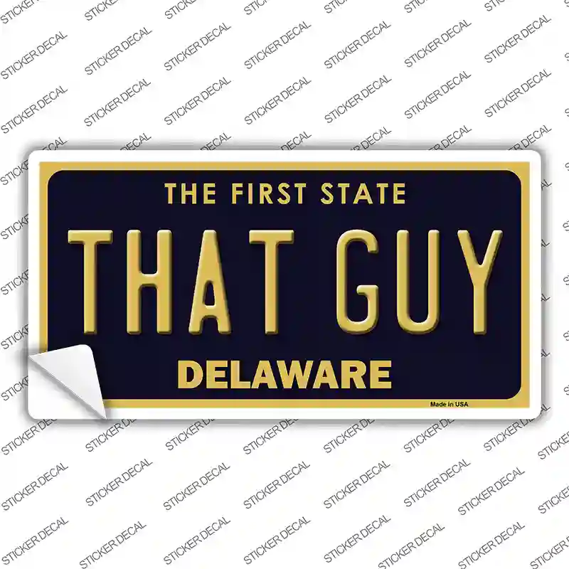 That Guy Delaware Novelty Sticker Decal