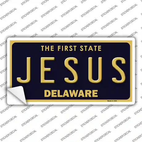 Jesus Delaware Novelty Sticker Decal