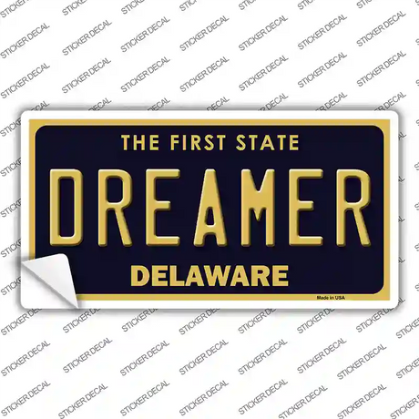 Dreamer Delaware Novelty Sticker Decal