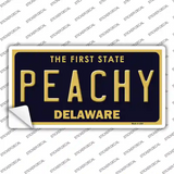 Peachy Delaware Novelty Sticker Decal
