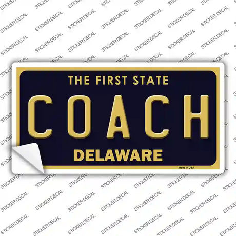 Coach Delaware Novelty Sticker Decal