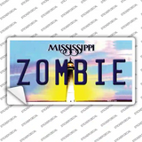 Zombie Mississippi Novelty Sticker Decal