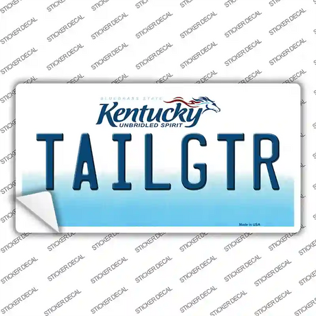 Tailgtr Kentucky Novelty Sticker Decal