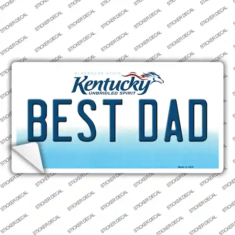 Best Dad Kentucky Novelty Sticker Decal