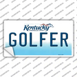 Golfer Kentucky Novelty Sticker Decal