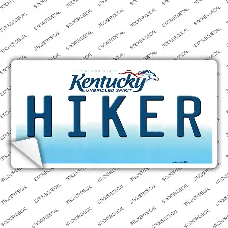 Hiker Kentucky Novelty Sticker Decal