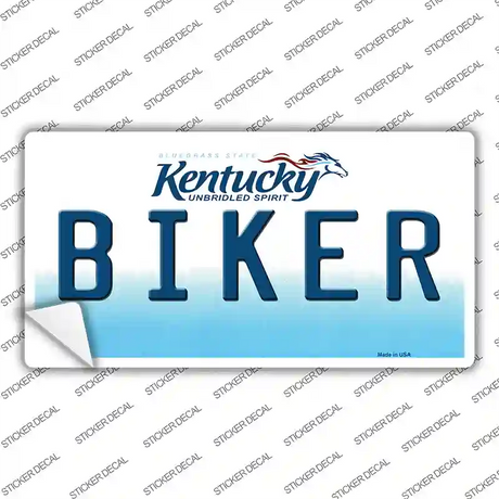 Biker Kentucky Novelty Sticker Decal