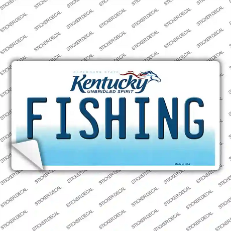 Fishing Kentucky Novelty Sticker Decal