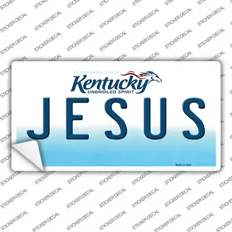 Jesus Kentucky Novelty Sticker Decal