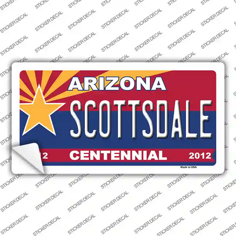 Arizona Centennial Scottsdale Novelty Sticker Decal