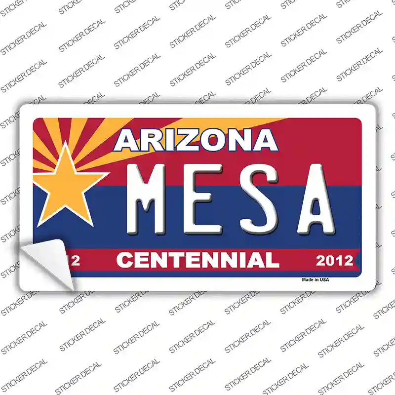 Arizona Centennial Mesa Novelty Sticker Decal