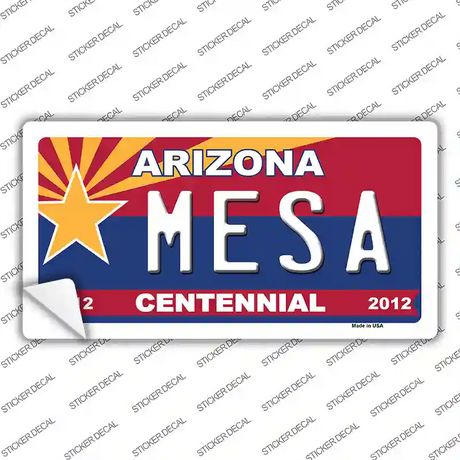 Arizona Centennial Mesa Novelty Sticker Decal