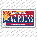 Arizona Centennial Az Rocks Novelty Sticker Decal