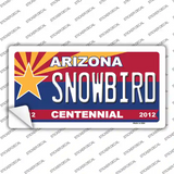 Arizona Centennial Snowbird Novelty Sticker Decal
