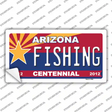 Arizona Centennial Fishing Novelty Sticker Decal