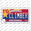 Arizona Centennial Climber Novelty Sticker Decal