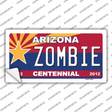 Arizona Centennial Zombie Novelty Sticker Decal
