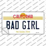 Bad Girl California Novelty Sticker Decal