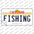 Fishing California Novelty Sticker Decal