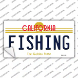 Fishing California Novelty Sticker Decal