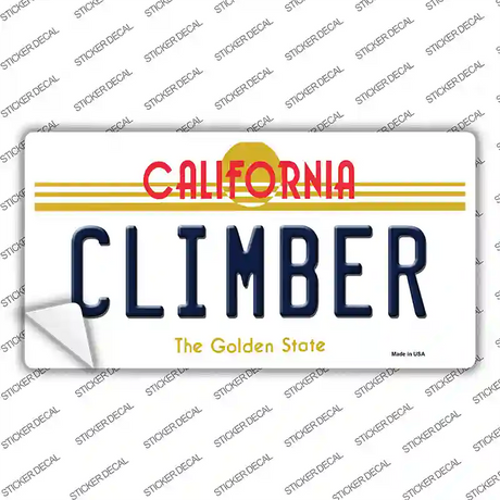 Climber California Novelty Sticker Decal