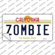 Zombie California Novelty Sticker Decal