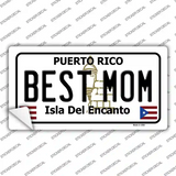 Best Mom Puerto Rico Novelty Sticker Decal