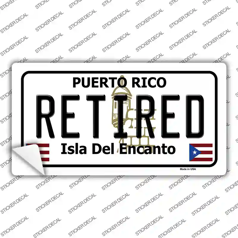 Retired Puerto Rico Novelty Sticker Decal