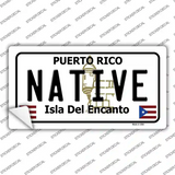 Native Puerto Rico Novelty Sticker Decal