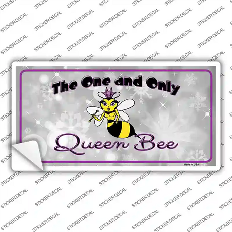 Queen Bee Purple Novelty Sticker Decal