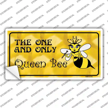 Queen Bee Yellow Novelty Sticker Decal