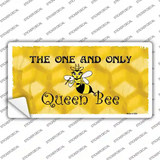 Queen Bee Honey Comb Novelty Sticker Decal