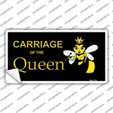 Carriage Of Queen Bee Novelty Sticker Decal