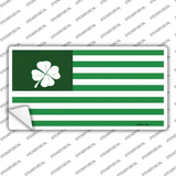 Green Shamrock Flag Novelty Sticker Decal