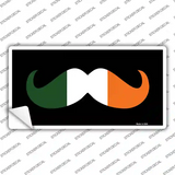 Irish Mustache Novelty Sticker Decal