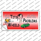 Tits Or Wheels Novelty Sticker Decal