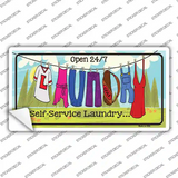Laundry Self Service Novelty Sticker Decal