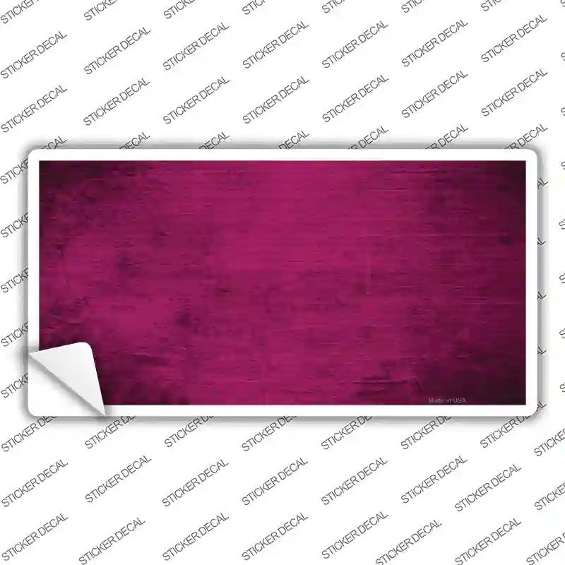 Pink Oil Rubbed Solid Novelty Sticker Decal