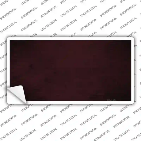 Burgundy Oil Rubbed Solid Novelty Sticker Decal