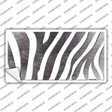 Black White Zebra Oil Rubbed Novelty Sticker Decal