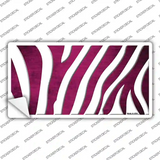 Pink White Zebra Oil Rubbed Novelty Sticker Decal