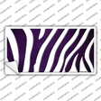 Purple White Zebra Oil Rubbed Novelty Sticker Decal