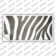 Tan White Zebra Oil Rubbed Novelty Sticker Decal
