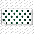 Green White Dots Oil Rubbed Novelty Sticker Decal