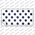 Blue White Dots Oil Rubbed Novelty Sticker Decal