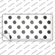 Gray White Dots Oil Rubbed Novelty Sticker Decal