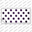 Purple White Dots Oil Rubbed Novelty Sticker Decal