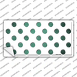 Mint White Dots Oil Rubbed Novelty Sticker Decal
