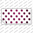 Pink White Dots Oil Rubbed Novelty Sticker Decal