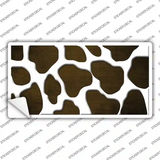Brown White Giraffe Oil Rubbed Novelty Sticker Decal
